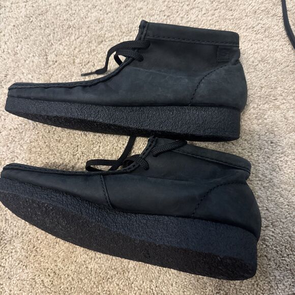 Clarks Wallabee Boot Black Suede Men’s Size 8 Crepe Sole main image 2